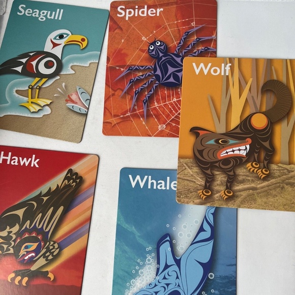Lot of 2 Usborne Animal Stencil Cards And Salish Sea Flash Cards Educational - Picture 8 of 12